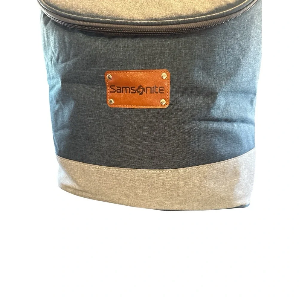 NWT Samsonite Cooler Backpack Insulated‎ Navy Gray Waterproof Liner Travel